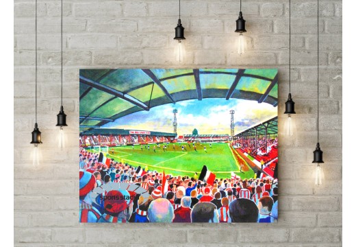 Brentford FC Griffin Park Stadium Wall Art Canvas
